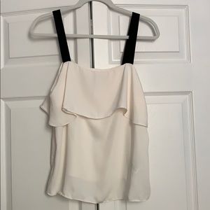 H&M Cream Off White and Black Top